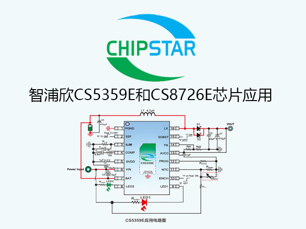 智浦欣电源管理芯片CS5359E和CS8726E产品应用